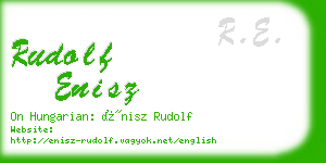 rudolf enisz business card